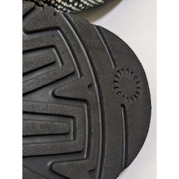 Size 9 UGG Mini Bailey Glimmer Metallic Polka Dot Bling Button Black Boots Shoes - Picture 9 of 12